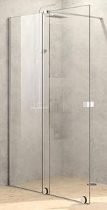 HÜPPE XTENSA PURE sprchové dvere 110x200 cm, posuvné, ľavé, strieborná pololesklá/sklo číre
