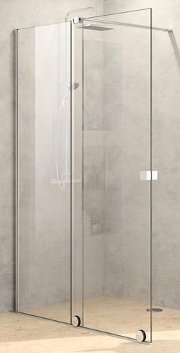 HÜPPE XTENSA PURE sprchové dvere 140x200 cm, posuvné, ľavé, strieborná pololesklá/sklo číre XT0105.069.322 Obrázek - Hlavní obrázek