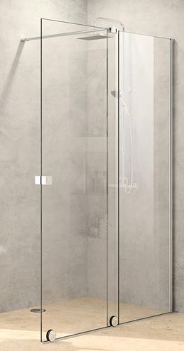 HÜPPE XTENSA PURE sprchové dvere 120x200 cm, posuvné, pravé, strieborná pololesklá/sklo číre XT0203.069.322 Obrázek - Hlavní obrázek