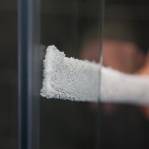 HÜPPE XTENSA PURE sprchové dvere 140x200 cm, posuvné, pravé, strieborná pololesklá/sklo číre XT0205.069.322 Obrázek - fotka