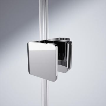 HÜPPE XTENSA PURE sprchové dvere 140x200 cm, posuvné, pravé, strieborná pololesklá/sklo číre XT0205.069.322 Obrázek - fotka
