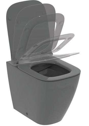 IDEAL STANDARD I.LIFE B WC sedátko Ultra Slim, SoftClose, lesklá šedá T500358 Obrázek - fotka