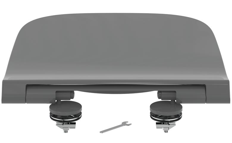 IDEAL STANDARD I.LIFE B WC sedátko Ultra Slim, SoftClose, lesklá šedá T500358 Obrázek - fotka