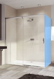 HÜPPE AURA ELEGANCE GT1200 sprchové dvere 120x190 cm, posuvné, ľavé, strieborná lesklá/sklo číre