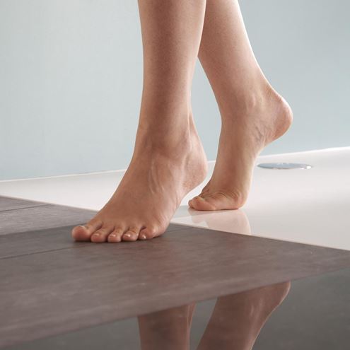 HÜPPE EASY STEP sprchová vanička 100x80 cm, liaty mramor, bez nožičiek 215012.055 Obrázek - fotka