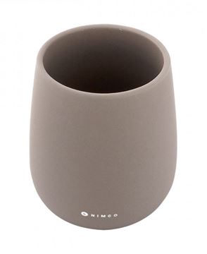 NIMCO TABO pohárik na kefky, keramika, taupe