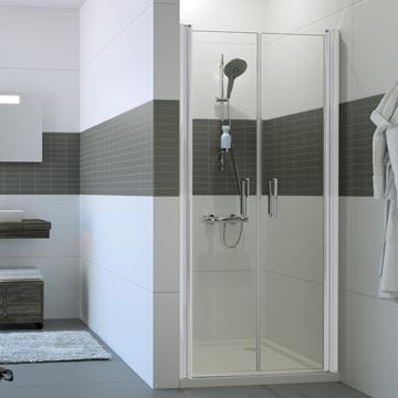 HÜPPE CLASSICS 2 sprchové dvere 90x190 cm, lietacie, strieborná matná/sklo číre C23702.087.322 Obrázek - fotka