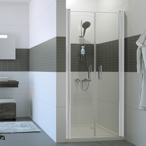 HÜPPE CLASSICS 2 sprchové dvere 90x190 cm, lietacie, strieborná matná/sklo číre C23702.087.322 Obrázek - fotka