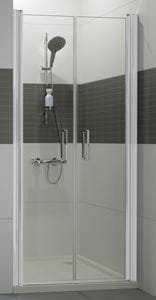 HÜPPE CLASSICS 2 sprchové dvere 90x190 cm, lietacie, strieborná matná/sklo číre