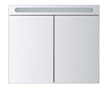 DURAVIT NO.1 zrkadlová skrinka 80x70x14,8 cm, osvetlenie, s vypínačom a el. zásuvkou, drevotrieska, matná biela