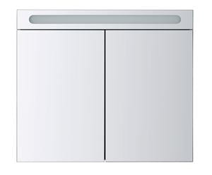 DURAVIT NO.1 zrkadlová skrinka 80x70x14,8 cm, osvetlenie, s vypínačom a el. zásuvkou, drevotrieska, matná biela