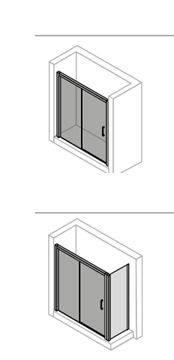 HÜPPE CLASSICS 2 GT1550 sprchové dvere 155x200 cm, posuvné, ľavé, chróm lesklý/sklo číre C25307.069.322 Obrázek - fotka