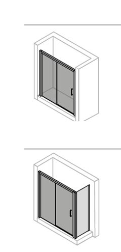 HÜPPE CLASSICS 2 EASYENTRY GT1200 sprchové dvere 120x200 cm, posuvné, ľavé, strieborná pololesklá/sklo číre C25309.069.322 Obrázek - fotka