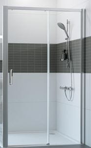 HÜPPE CLASSICS 2 EASYENTRY GT1200 sprchové dvere 120x200 cm, posuvné, pravé, strieborná pololesklá/sklo číre