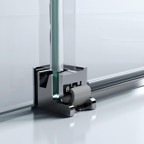 HÜPPE CLASSICS 2 EASYENTRY GT1200 sprchové dvere 120x200 cm, posuvné, pravé, strieborná pololesklá/sklo číre C25609.069.322 Obrázek - fotka