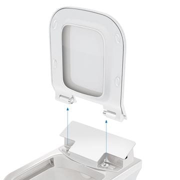 DURAVIT SENSOWASH SLIM bidetové sedátko, pre WC DuraStyle, SoftClose 611200002304300 Obrázek - fotka