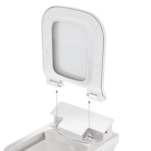 DURAVIT SENSOWASH SLIM bidetové sedátko, pre WC DuraStyle, SoftClose 611200002304300 Obrázek - fotka