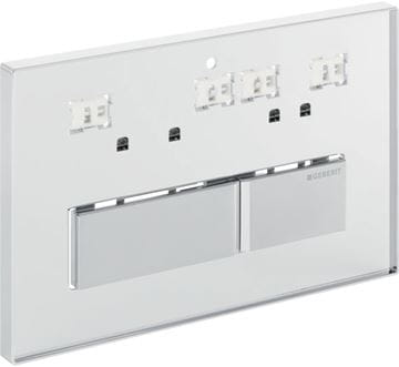 GEBERIT SIGMA 50 ovládacie tlačidlo pre dve splachovania, zinok, vlastný design