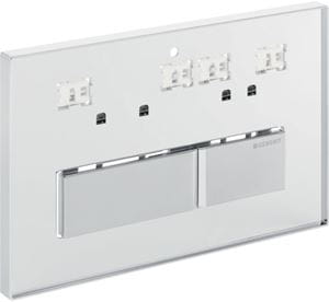 GEBERIT SIGMA 50 ovládacie tlačidlo pre dve splachovania, zinok, vlastný design