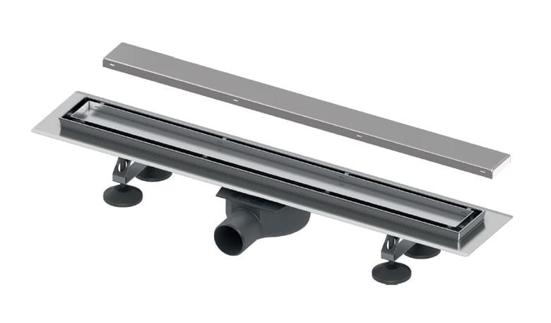 TECE LINUS sprchový žľab 600 mm, do priestoru, bočný odtok DN 50, rošt 2v1, membránový pachový uzáver, nerez oceľ 15103069 Obrázek - Hlavní obrázek