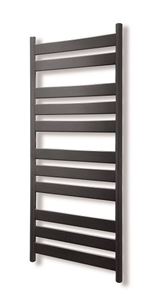 ZEHNDER ZETA kúpeľňový radiátor 1600/600, bočné pripojenie, čierna RAL9005