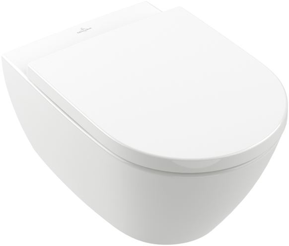 VILLEROY & BOCH SUBWAY 2.0 závesné WC, DirectFlush splachovanie, CeramicPlus, alpská biela 5614R0R1 Obrázek - fotka