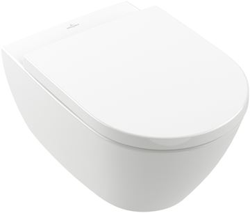VILLEROY & BOCH SUBWAY 2.0 závesné WC, DirectFlush splachovanie, CeramicPlus, alpská biela 5614R0R1 Obrázek - fotka