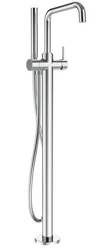 CONCEPT 300 ROUND vaňová batéria na podlahu, s prepínačom, so sprchovou súpravou, chróm CRIPH18951CON Obrázek - Hlavní obrázek