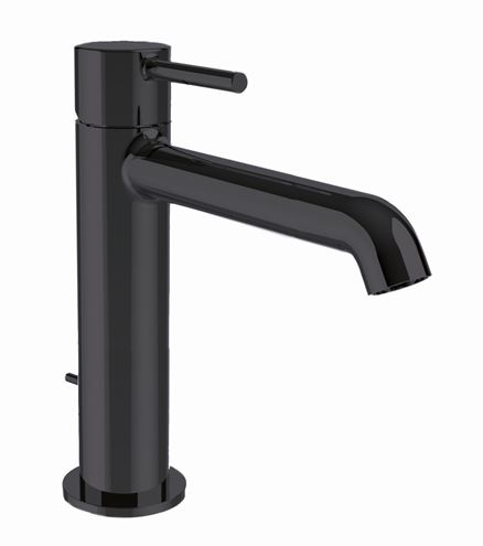 CONCEPT 300 ROUND umývadlová stojanková batéria, s odtokovou súpravou, matná čierna CRIPH26313CON Obrázek - Hlavní obrázek