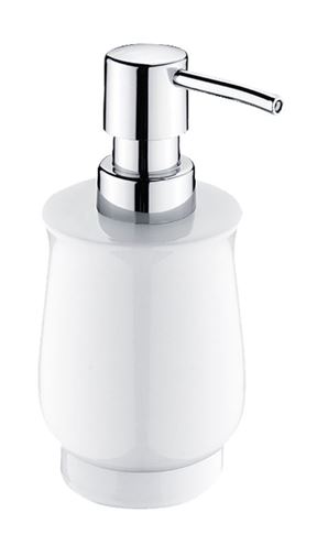 NIMCO LADA dávkovač tekutého mydla 300 ml, keramika, chróm/biela 1031LA-26 Obrázek - Hlavní obrázek