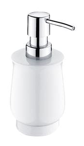 NIMCO LADA dávkovač tekutého mydla 300 ml, keramika, chróm/biela