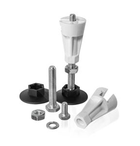 LAUFEN SOLUTIONS nohy k sprchovacím vaničkám 90-140 cm, výška 87-115 mm