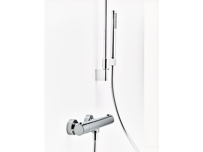 RAVAK PURI PU 033.00CR sprchová nástenná termostatická batéria, CoolFeel, chróm X070116 Obrázek - fotka