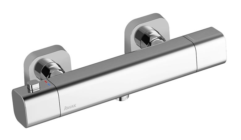 RAVAK 10° FREE TD F 033.00CR sprchová nástenná termostatická batéria, CoolFeel, chróm X070140 Obrázek - Hlavní obrázek