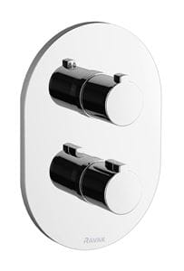 RAVAK CHROME CR 067.00CR podomietková termostatická batéria, pre 3 spotrebiče, chróm