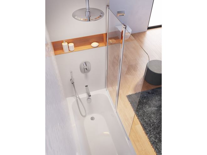 RAVAK CHROME CR 067.00CR podomietková termostatická batéria, pre 3 spotrebiče, chróm  X070075 Obrázek - fotka