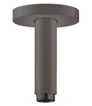 HANSGROHE S sprchové rameno 100 mm, stropné, brúsený čierny chróm