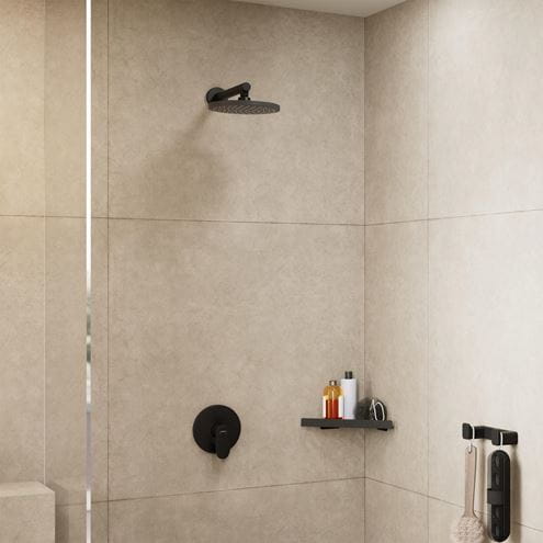 HANSGROHE VERNIS BLEND sprchové rameno 240 mm, nástenné, matná čierna 27809670 Obrázek - fotka