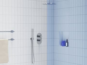 RAVAK ESPIRIT ES 063.00CR.O2.RB07C podomietková termostatická batéria, pre 2 spotrebiče, chróm X070206 Obrázek - fotka