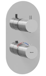 RAVAK ESPIRIT ES 063.00CR.O2.RB07C podomietková termostatická batéria, pre 2 spotrebiče, chróm