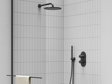 RAVAK ESPIRIT ES 063.20BLM.O2.RB07C podomietková termostatická batéria, pre 2 spotrebiče, matná čierna X070286 Obrázek - fotka