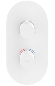 RAVAK ESPIRIT ES 067.10WV.O3.RB07C podomietková termostatická batéria, pre 3 spotrebiče, matná biela X070252 Obrázek - fotka