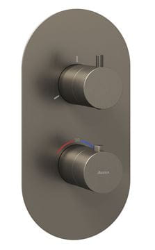 RAVAK ESPIRIT ES 067.20GB.O3.RB07C podomietková termostatická batéria, pre 3 spotrebiče, kartáčovaný grafit