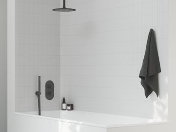 RAVAK ESPIRIT ES 067.20BLM.O3.RB07C podomietková termostatická batéria, pre 3 spotrebiče, matná čierna X070289 Obrázek - fotka