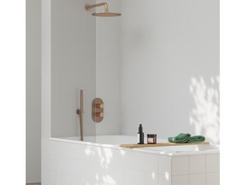 RAVAK ESPIRIT ES 067.60RGB.O3.RB07C podomietková termostatická batéria, pre 3 spotrebiče, ružové kartáčované zlato X070363 Obrázek - fotka