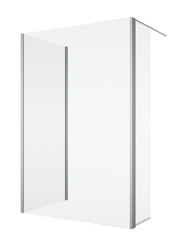 RONAL DIVERA D22BTK3 bočná stena 40x200 cm, aluchróm/sklo číre D22BTK3 0400 50 07 Obrázek - fotka
