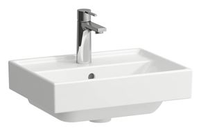 LAUFEN FIORA umývadlo 45 cm, s otvorom pre batériu a prepadom, brúsené