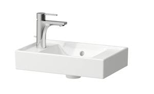LAUFEN FIORA umývadlo 45 cm, s otvorom pre batériu vpravo, s prepadom