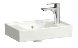 LAUFEN FIORA umývadielko 45 cm, s otvorom pre batériu vpravo, s prepadom