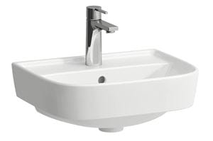 LAUFEN FIORA umývadlo 45 cm, s otvorom na batériu, s prepadom, brúsené